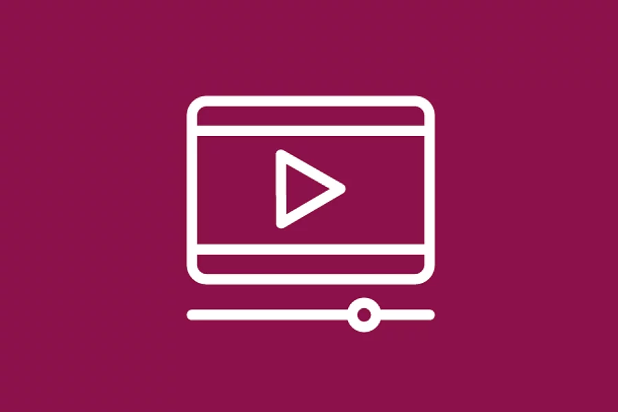 The FES icon shows a rectangular frame representing a screen, with a play button in the centre.