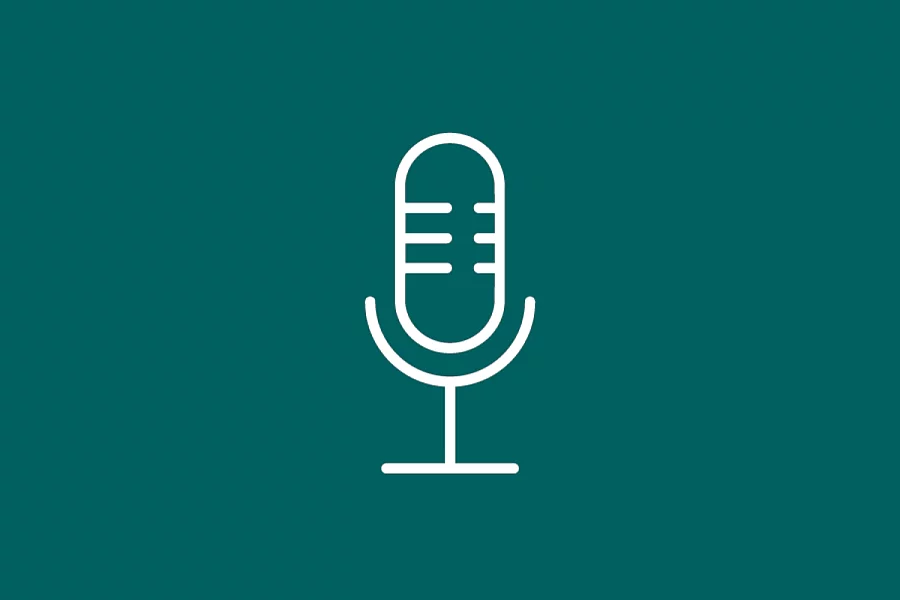 This FES icon shows a microphone symbol, indicating podcasts or audio content.