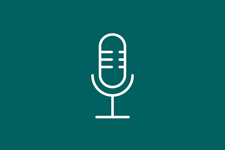 This FES icon shows a microphone symbol, indicating podcasts or audio content.