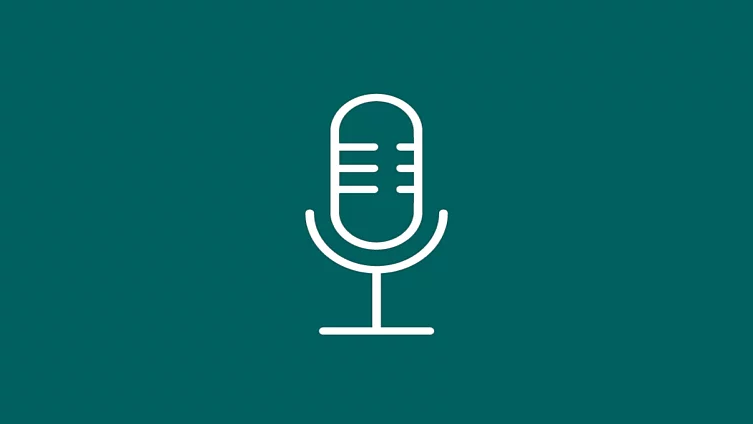 This FES icon shows a microphone symbol, indicating podcasts or audio content.