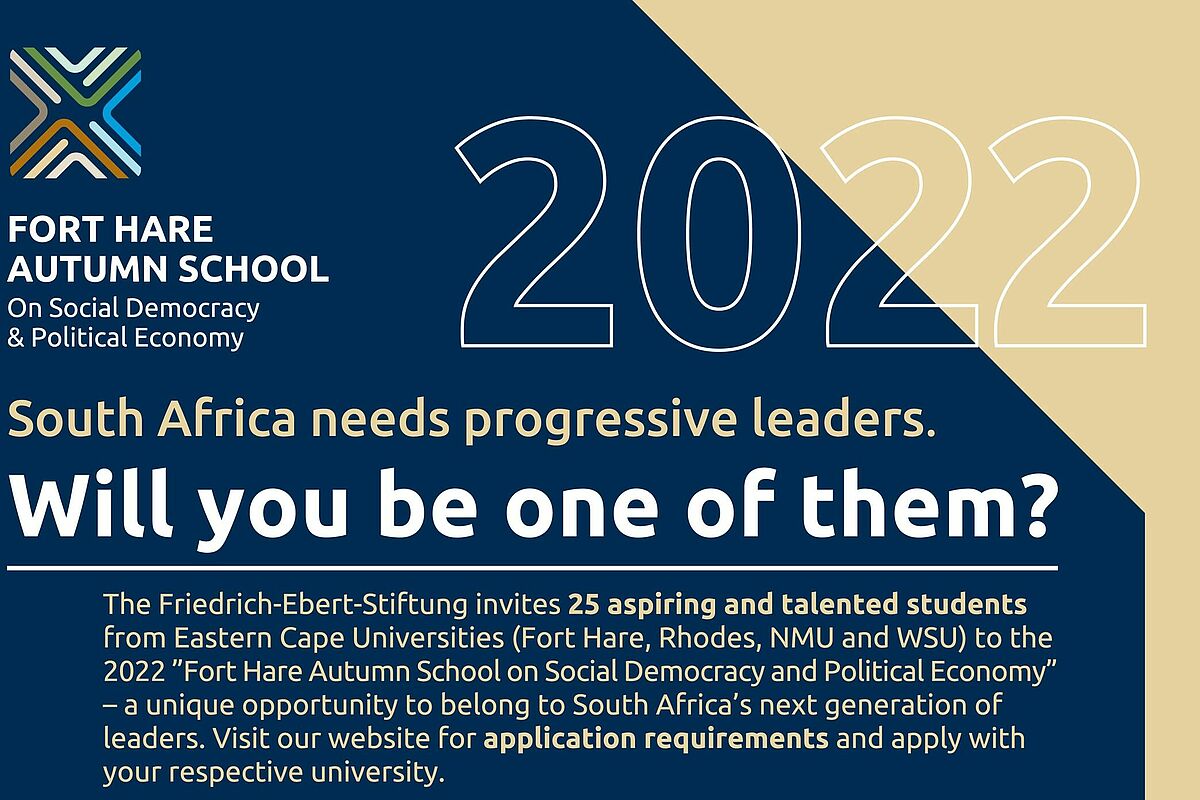 Fort Hare Autumn School: Call For Applications 2022:  Friedrich-Ebert-Stiftung South Africa Office