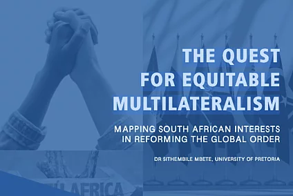 Publication Cover: The quest for equitable multilateralism
