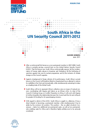 South Africa in the UN Security Council 2011 - 2012