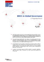 BRICS in global governance